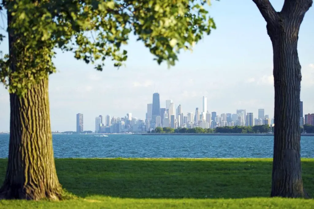 chicago and lake michigan